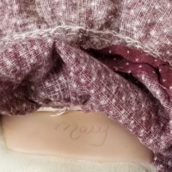 Porcelain Cloth Baby Doll MARY UFDC Boston 1987 National Convention LINDA STEELE - Picture 8 of 9